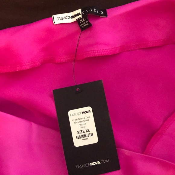 Cardi B - I Like Shining One Shoulder Dress - Picture 4 of 4